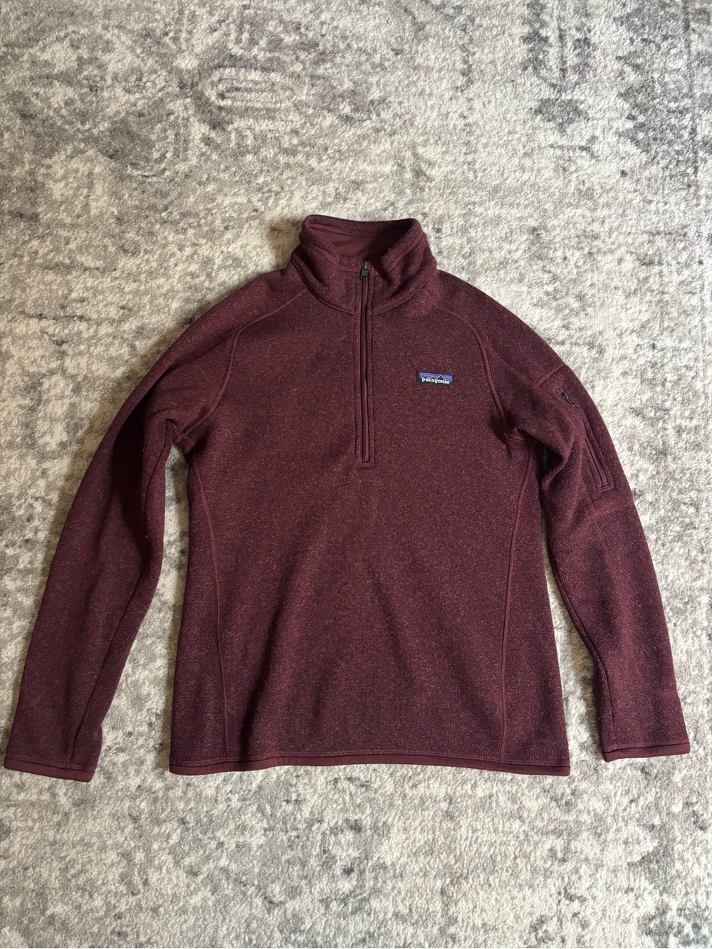 Patagonia Women's Quarter-Zip Fleece Pullover - Burgundy